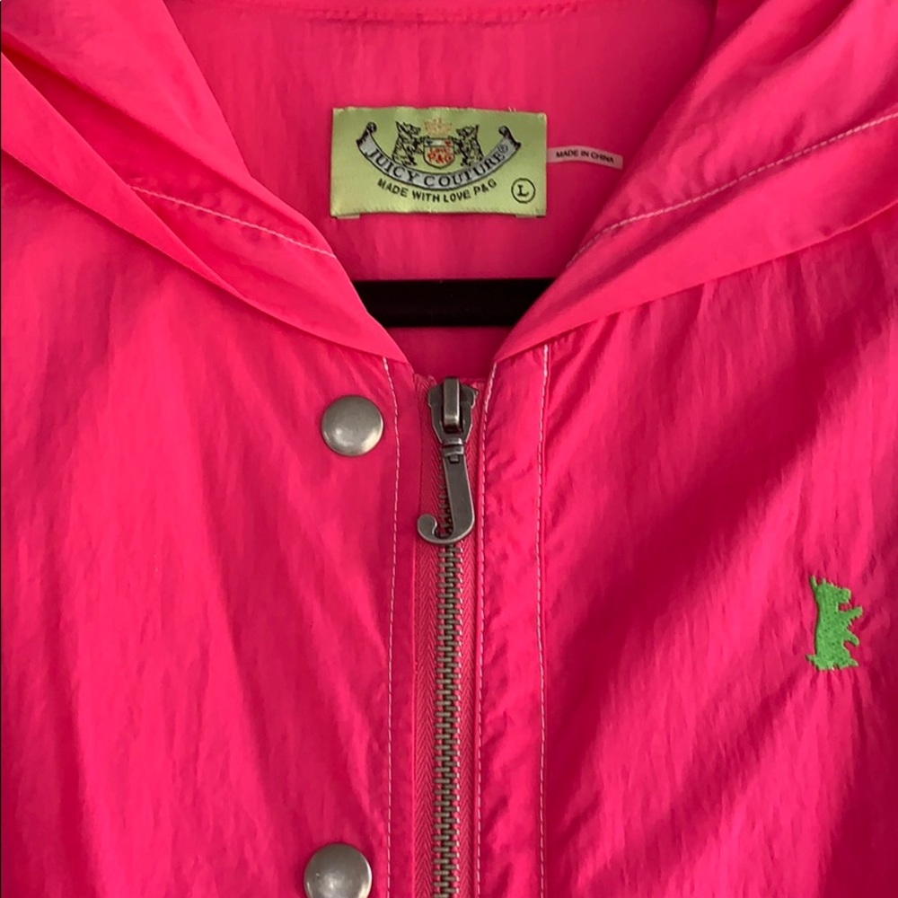 Juicy Couture hot pink windbreaker jacket - Picture 3 of 6